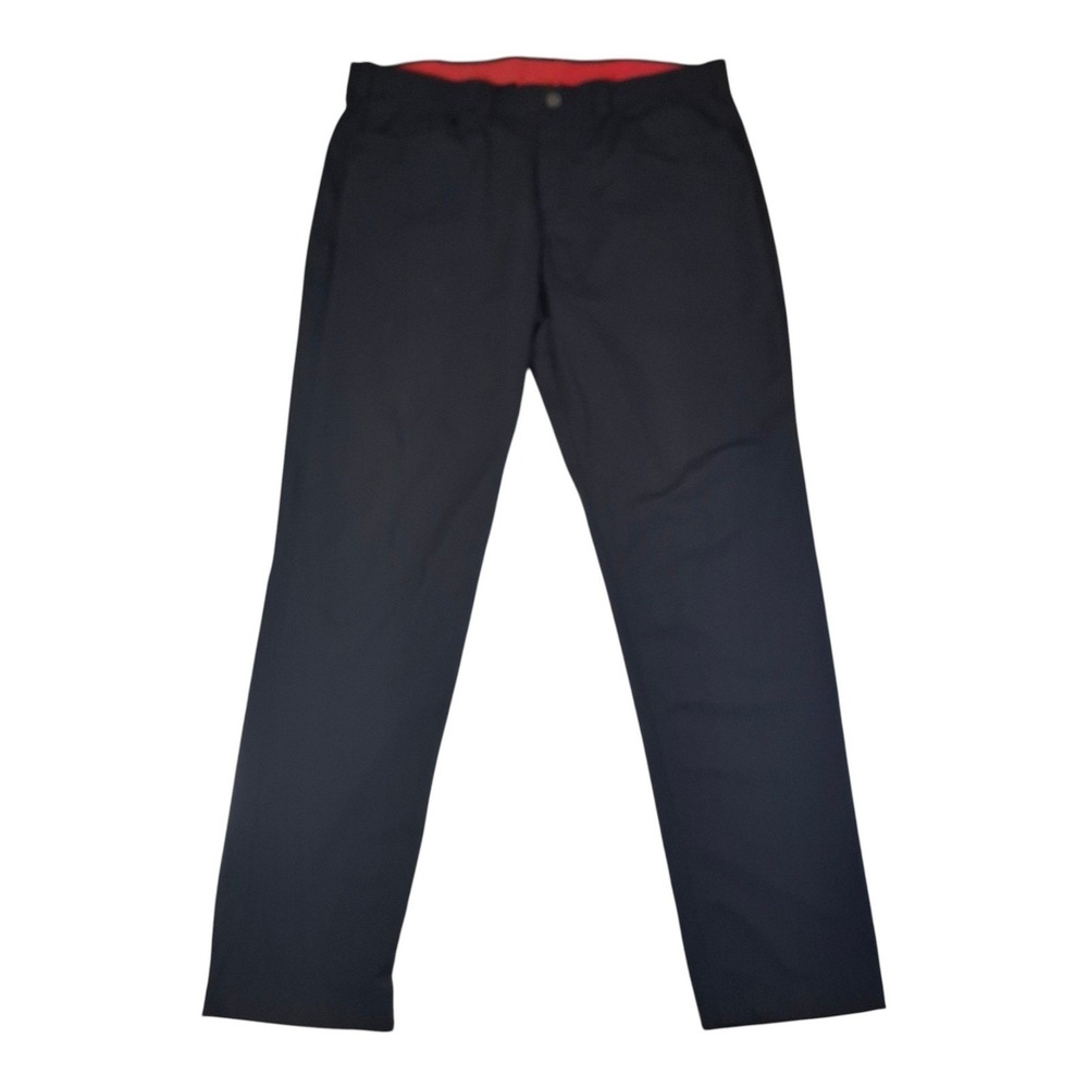 Redvanly Mens Performance Golf Pants Black Stretch XL Technical Trousers